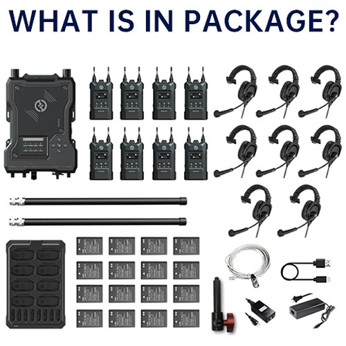 Hollyland Solidcom M1 Full-Duplex Wireless Intercom Solution (8 Beltpacks) - 3